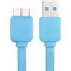 MAXY CAVO DATI E RICARICA MICROUSB 3.0 GUAINA PIATTA ANTI AGGROVIGLIAMENTO 1 METRI BLU BULK PER SMARTPHONE