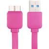 MAXY CAVO DATI E RICARICA MICROUSB 3.0 GUAINA PIATTA ANTI AGGROVIGLIAMENTO 1 METRI MAGENTA BULK PER SMARTPHONE