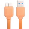 MAXY CAVO DATI E RICARICA MICROUSB 3.0 GUAINA PIATTA ANTI AGGROVIGLIAMENTO 1 METRI ORANGE BULK PER SMARTPHONE