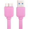 MAXY CAVO DATI E RICARICA MICROUSB 3.0 GUAINA PIATTA ANTI AGGROVIGLIAMENTO 1 METRI PINK BULK PER SMARTPHONE