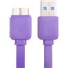 MAXY CAVO DATI E RICARICA MICROUSB 3.0 GUAINA PIATTA ANTI AGGROVIGLIAMENTO 1 METRI PURPLE BULK PER SMARTPHONE
