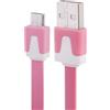MAXY CAVO DATI E RICARICA MICROUSB GUAINA PIATTA ANTI AGGROVIGLIAMENTO 2 METRI PINK BULK PER SMARTPHONE