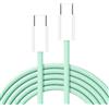 MAXY CAVO DATI E RICARICA PD60W 3A C263 USB-C TO USB-C FAST CHARGE 60W 1,5M GREEN PER SMARTPHONE TABLET