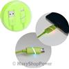 MAXY CAVO DATI E RICARICA USB TO 8-PIN 1 METRO CON LED LIME PER IPHONE 5 6 7 8 PLUS X XR XS