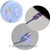 MAXY CAVO DATI E RICARICA USB TO 8-PIN 1 METRO CON LED PURPLE PER IPHONE 5 6 7 8 PLUS X XR XS