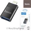 HOCO ADATTATORE OTG ORIGINALE UA17 8 PIN APPLE - USB 2.0 PER LETTURA OTG BLACK PER IPHONE
