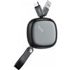 HOCO CAVO DATI ORIGINALE ALLUNGABILE MICROUSB U33 GREY PER GALAXY ANDROID