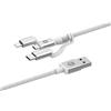 MOPHIE CAVO DATI E RICARICA MFA USB TO MICRO-USBC-LIGTHNING MULTI ADATTATORE METAL PER IPHONE IPAD