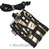 CELLY CUSTODIA FONDINA CON LACCIO DA COLLO PUKKA-48 GLAMOUR CASE UNIVERSALE BLACK-GOLDEN