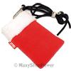 CELLY CUSTODIA FONDINA CON LACCIO DA COLLO PUKKA-CHRISMAS CASE UNIVERSALE RED-WHITE