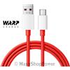 ONEPLUS CAVO DATI E RICARICA Type C ORIGINALE WARP RICARICA RAPIDA DL124 RED PER SMARTPHONE
