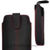 FORCELL CUSTODIA CINTURA CHIC CASE FONDINA UNIVERSALE IPHX BLACK PER IPHONE X HUAWEI P9