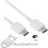 SAMSUNG CAVO DATI USB-C Type C ORIGINALE EP-DN980BWE 25W WHITE BULK PER GALAXY USB-C CONNECTOR