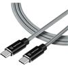 TACTICAL CAVO DATI E RICARICA USB-C TO USB-C 100W ROPE KEVLAR 0.3M GREY PER SMARTPHONE
