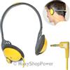 AM CUFFIE AURICOLARI ORIGINALI AM55358 UNIVERSALI CON SUPPORTO ORECCHIO POSTERIORE X MUSICA YELLOW