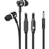 BLUE STAR AURICOLARE ORIGINALE STEREO IN-EAR JM-26 JACK 3,5MM BLACK PER GALAXY ANDROID IPHONE