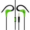GLOBAL TECHNOLOGY GT AURICOLARI ORIGINALI HF-GT SPORT ERGONOMICI CON SUPPORTO ORECCHIO JACK GREEN PER SMARTPHONE