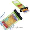 MAXY CUSTODIA WATERPROOF CASE UNIVERSALE 5,5 IPX8 GREEN DA SPIAGGIA PER SMARTPHONE