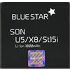 BLUE STAR BATTERIA IONI DI LITIO 3,7V 1000mAh PER SONY ERICSSON VIVAZ (PRO) - MINI (PRO) - X8