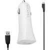 ALCATEL CARICABATTERIE ORIGINALE DA AUTO PER ACCENDISIGARI USB CC50 10W + CAVO MICROUSB BLACK CELLULARI