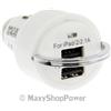 MAXY CARICABATTERIE DA AUTO PER ACCENDISIGARI DUAL USB 3A WHITE PER SMARTPHONE
