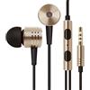 MAXY MI AURICOLARE A FILO STEREO SUPER BASS HEADPHONES IN-EAR JACK 3,5MM UNIVERSALE GOLD