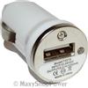 MAXY CARICABATTERIE PER AUTO DA ACCENDISIGARI USB 5W 1A WHITE BULK PER SMARTPHONE