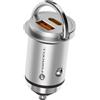 FORCELL CARICABATTERIE ORIGINALE DA AUTO USB-A + USB-C FAST CHARGING QC PD20W PER SMARTPHONE