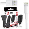 GLOBAL TECHNOLOGY GT CARICABATTERIE DA CASA 8W + DA AUTO USB 8W+ CAVO 8 PIN PER APPLE IPHONE 5 5S SE 6 6S 7 8 PLUS X IPAD