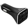 HAWEEL CARICABATTERIE DA AUTO ORIGINALE 4 PORTE USB HWL-3010B 6.8A UNIVERSALE BLACK