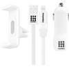 HAWEEL KIT CARICABATTERIE + SUPPORTO AUTO ORIGINALE 2 PORTE USB CON CAVO HWL-3081W WHITE