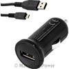 HUAWEI CARICABATTERIE DA AUTO ORIGINALE PER ACCENDISIGARI USB HWCC02 5W+ CAVO MICROUSB 1A BLACK