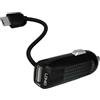 LDNIO CARICABATTERIE ORIGINALE DA AUTO PER ACCENDISIGARI DL-C25 USB CON CAVO MICROUSB BLACK PER SMARTPHONE