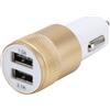 MAXY CARICABATTERIE DA AUTO CSM9177 PER ACCENDISIGARI USB DUAL 3A 1A + 2.1A GOLD PER SMARTPHONE