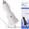 MAXY CARICABATTERIE PER AUTO DA ACCENDISIGARI EX-CVA IPH5 5W 8 PIN PER IPHONE 5 5S 6 6S 7 8 PLUS X - IPAD WHITE