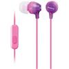 SONY AURICOLARE ORIGINALE A FILO STEREO IN-EAR MDREX15AP PINK PER IPHONE SMARTPHONE ANDROID