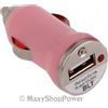 MAXY CARICABATTERIE PER AUTO DA ACCENDISIGARI USB UNIVERSALE 5W 1A PINK BULK PER CELLULARI