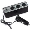 MAXY MULTI-PRESA WF-0096 CARICABATTERIE 12V ACCENDISIGARI 3+1 USB 60W BLACK