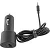 NOKIA CARICABATTERIE ORIGINALE DA AUTO PER ACCENDISIGARI DC-22 2.75W+ USB BLACK BULK PER CELLULARI
