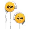START AURICOLARE A FILO STEREO SMILE-02 HEADPHONES JACK 3,5MM UNIVERSALE PER MUSICA YELLOW