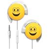 START AURICOLARE A FILO STEREO SMILE-07 HEADPHONES JACK 3,5MM UNIVERSALE PER MUSICA YELLOW