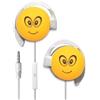 START AURICOLARE A FILO STEREO SMILE-09 HEADPHONES JACK 3,5MM UNIVERSALE PER MUSICA YELLOW
