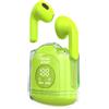 BLUE STAR AURICOLARE BLUETOOTH 5.3 TWS TRASPARENCY FI22 LCD STEREO ERGONIMIC GREEN SMARTPHONE