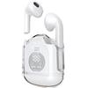 BLUE STAR AURICOLARE BLUETOOTH 5.3 TWS TRASPARENCY FI22 LCD STEREO ERGONIMIC WHITE SMARTPHONE
