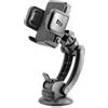 BLUE STAR SUPPORTO AUTO STAND VENTOSA PARABREZZA E CLIP AREAZIONE CON BRACCIO 15CM BLACK PER SMARTPHONE