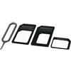 NOOSY SET 3 ADATTATORI NANO -MICRO SIM + REMUVAL BLACK PER SMARTPHONE CELLULATI TABLET