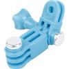 MAXY BRACCIO SNODABILE PIVOT SNODO CON VITE PER ACTION CAM BLU GOPRO NYLOX TREVI AKASO APEXCAM COOAU WOLFANG EZVIZ