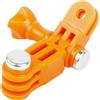 MAXY BRACCIO SNODABILE PIVOT SNODO CON VITE PER ACTION CAM ORANGE GOPRO NYLOX TREVI AKASO APEXCAM COOAU WOLFANG EZVIZ
