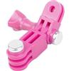 MAXY BRACCIO SNODABILE PIVOT SNODO CON VITE PER ACTION CAM PINK GOPRO NYLOX TREVI AKASO APEXCAM COOAU WOLFANG EZVIZ