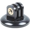 MAXY SUPPORTO GHIERA TRIPOD MOUNT ALLUMINIO PER FISSAGGIO ACTION CAM BLACK PER GOPRO NYLOX TREVI AKASO APEXCAM COOAU WOLFANG EZVIZ